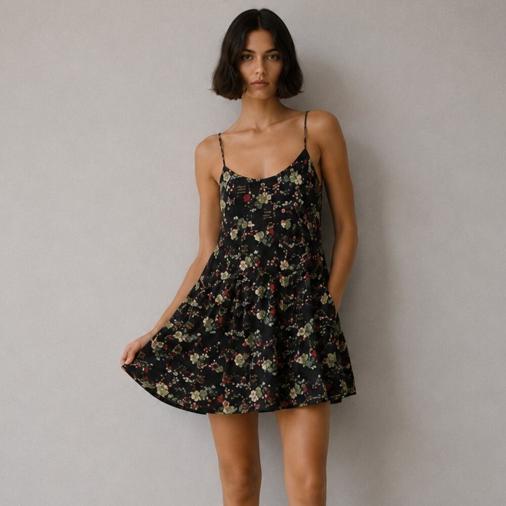 Alice+Olivia Colleen Gathered Floral-print Cotton-voile Mini Dress Womens 6